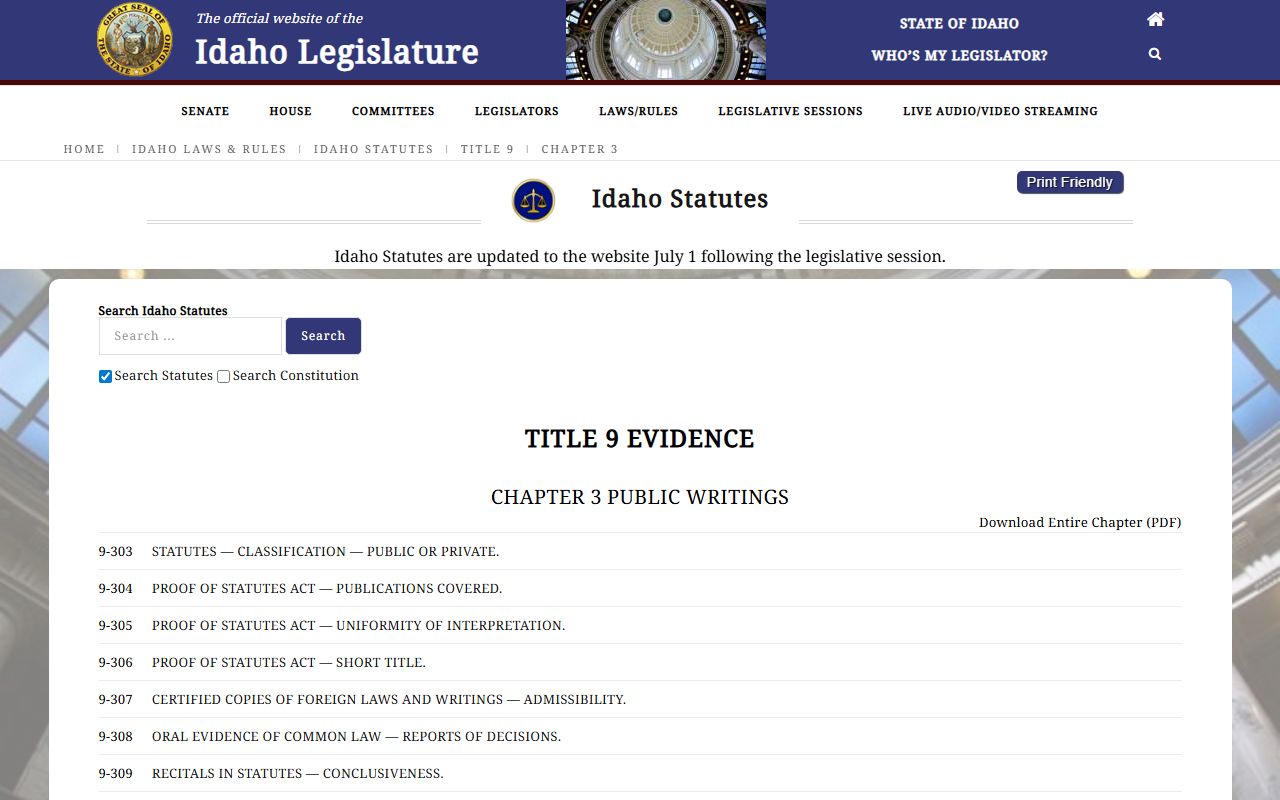 Lemhi County marriage and divorce records Idaho Code confidentiality title
